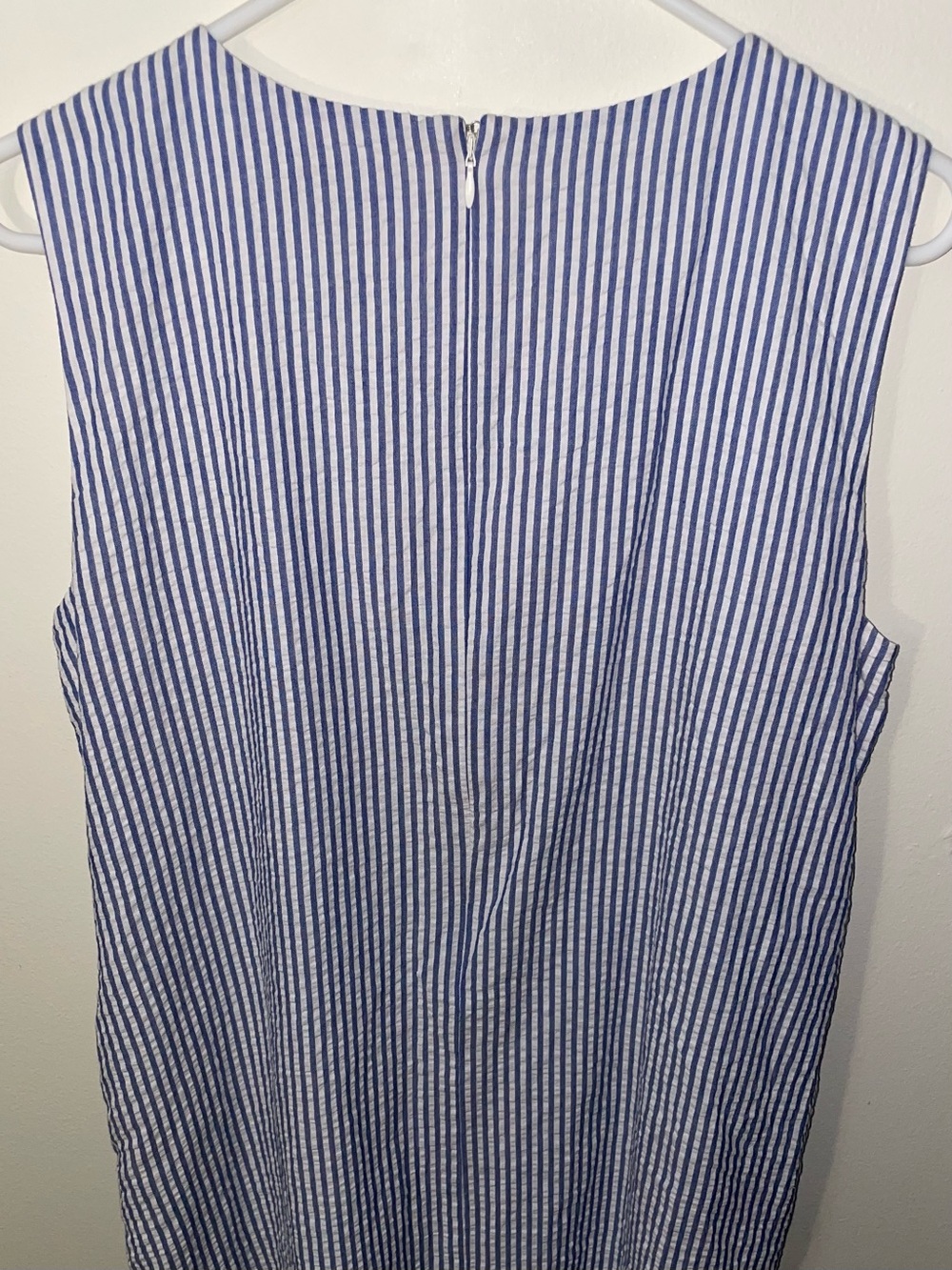 Charlie Paige Women’s Striped Seersucker Boho Embroidered Shift Dress - Picture 5 of 13
